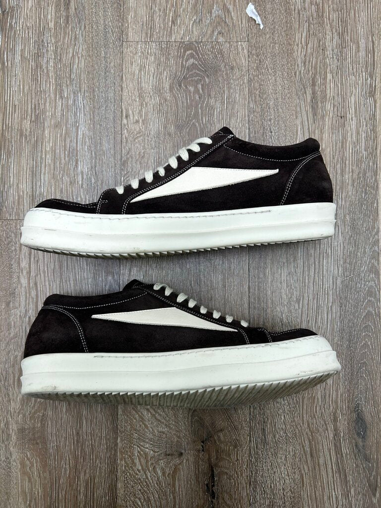 Preowned Rick Owens Vans Dark Brown Suede Sz.46