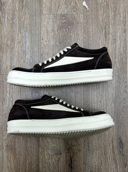 Preowned Rick Owens Vans Dark Brown Suede Sz.46