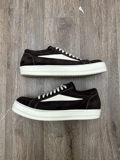 Preowned Rick Owens Vans Dark Brown Suede Sz.46
