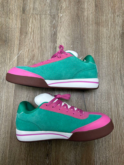 Preowned Reebok Board Flip Green Pink Sz.10.5