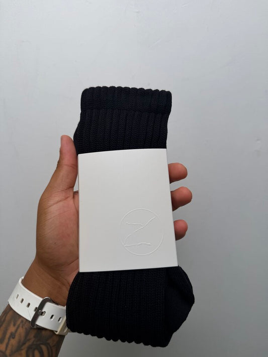 New Faciane Black Scrunch Sock