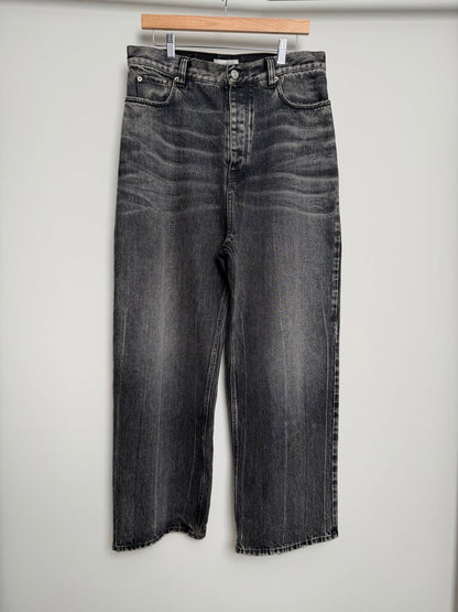 Pre-Owned Balenciaga Grey Lightwash Baggy Denim Sz. S