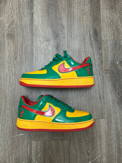 Preowned Nike Lil Yachty Lucky Green AF1 Sz. 9