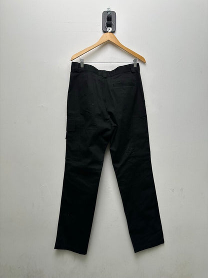 New Louis Vuitton White Embroidery Black Cargo Pants Sz. 50