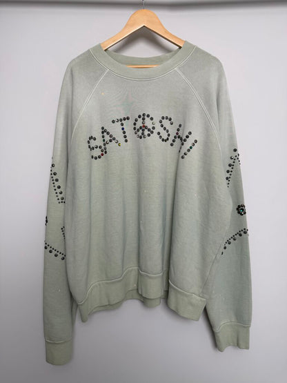 New Satoshi Nakamoto Studded Crewneck Sz. 2XL