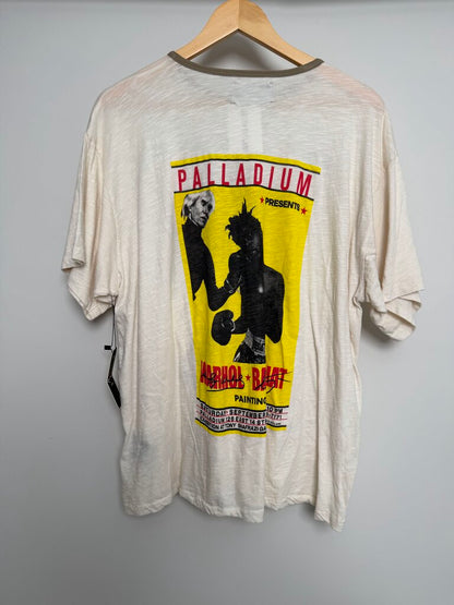New HMDD Andy x Basquiat Ringer Tee Sz. L