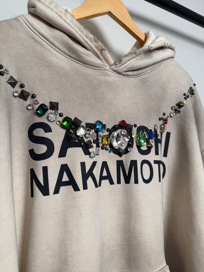 New Satoshi Nakamoto Necklace Hoodie Sz. XL