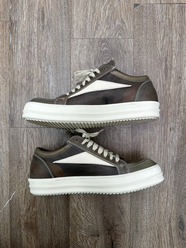 Preowned Rick Owens Mucus Transparent Dust Milk Vans sz.41