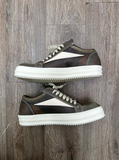 Preowned Rick Owens Mucus Transparent Dust Milk Vans sz.41