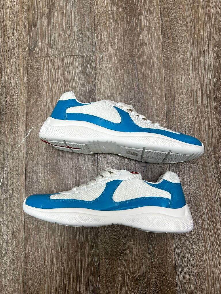 New Prada Americas Cup White UNC Blue sz.9(10.5M)