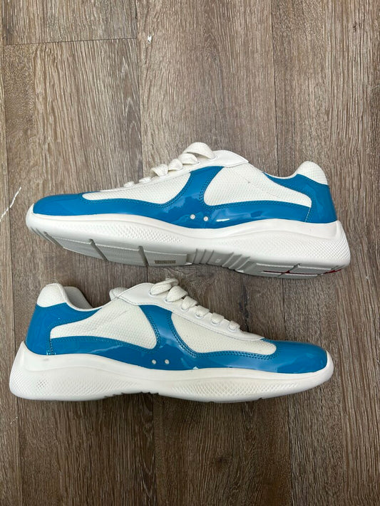 New Prada Americas Cup White UNC Blue sz.9(10.5M)