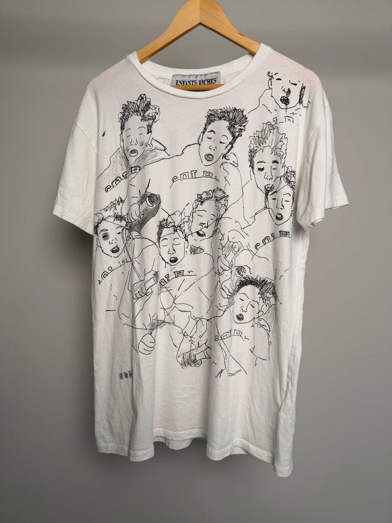 Preowned ERD East Berling White Tee size L