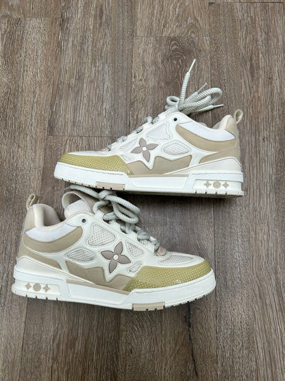 Preowned Louis Vuitton Skate Sneaker Biege Sz. LV 8.5(10.5)