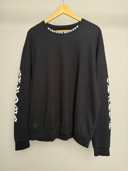 Pre-Owned Chrome Hearts Neck Logo Crewneck Sz. L