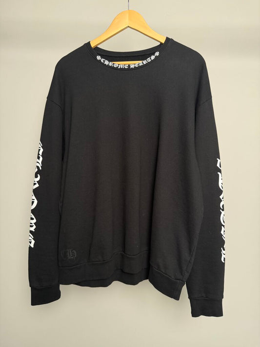 Pre-Owned Chrome Hearts Neck Logo Crewneck Sz. L
