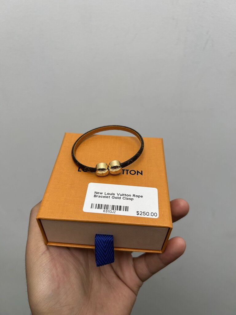 New Louis Vuitton Rope Bracelet Gold Clasp