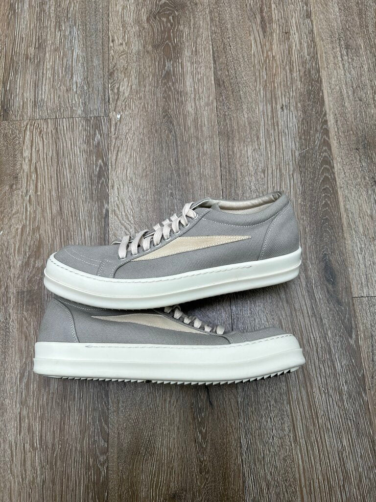 Preowned Rick Owens Vans DRKSHWD Grey Canvas Sz.42 (No Box)