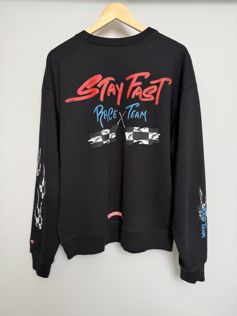Pre-Owned Chrome Hearts Matty Boy Race Team Crewneck Sz. L