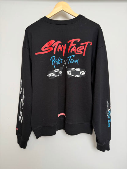Pre-Owned Chrome Hearts Matty Boy Race Team Crewneck Sz. L