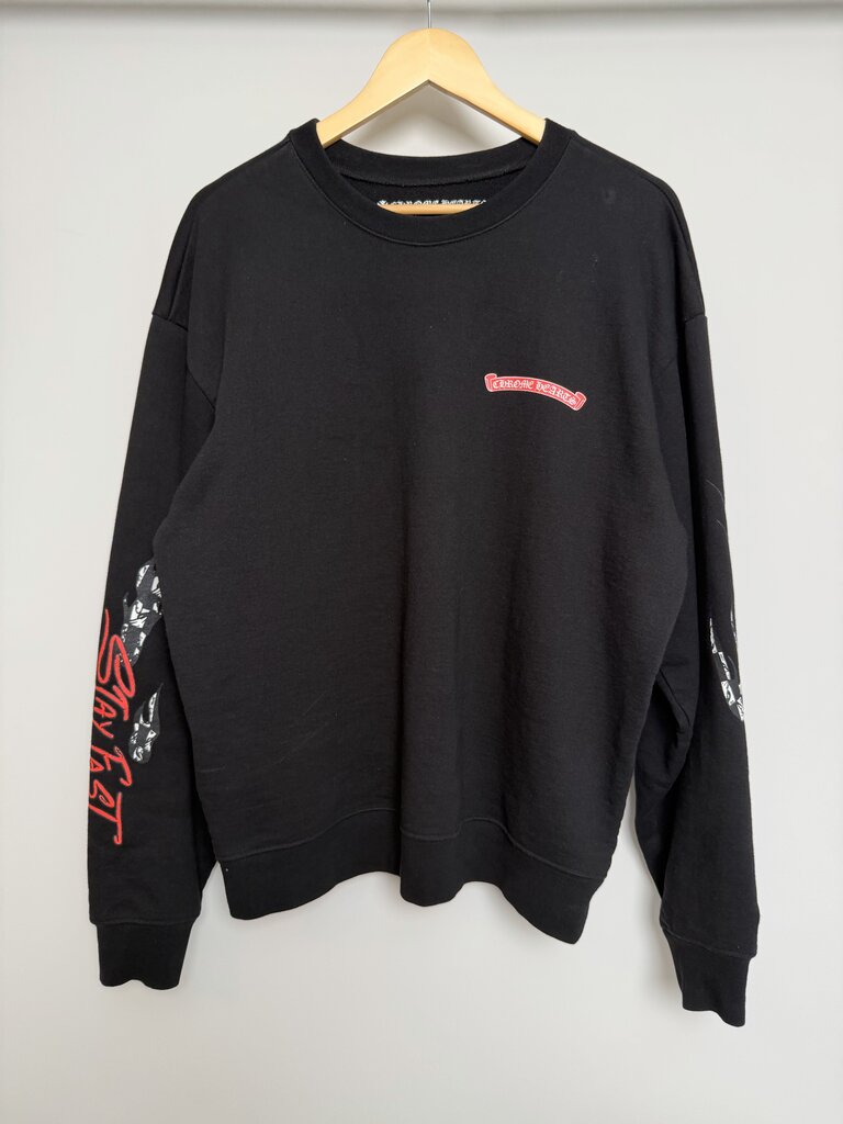 Pre-Owned Chrome Hearts Matty Boy Race Team Crewneck Sz. L