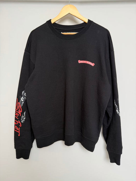Pre-Owned Chrome Hearts Matty Boy Race Team Crewneck Sz. L