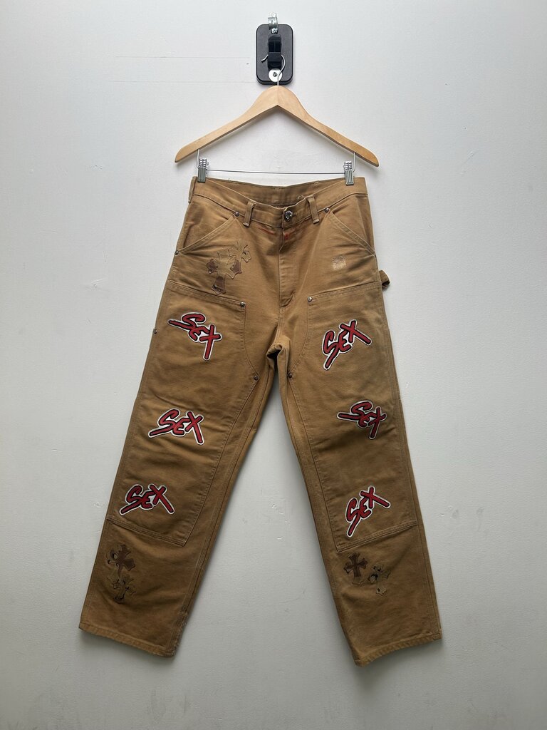 Preowned Chrome Hearts Matty Boy Sex Camo Patch Double Knees Sz.30