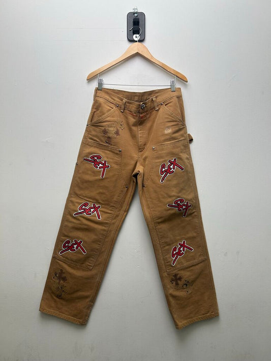 Preowned Chrome Hearts Matty Boy Sex Camo Patch Double Knees Sz.30