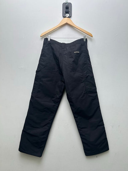 Preowned Chrome Hearts Black Leather Double Knees Sz.30