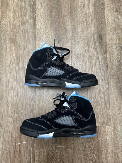 New Jordan 5 University Blue Black Sz.7Y