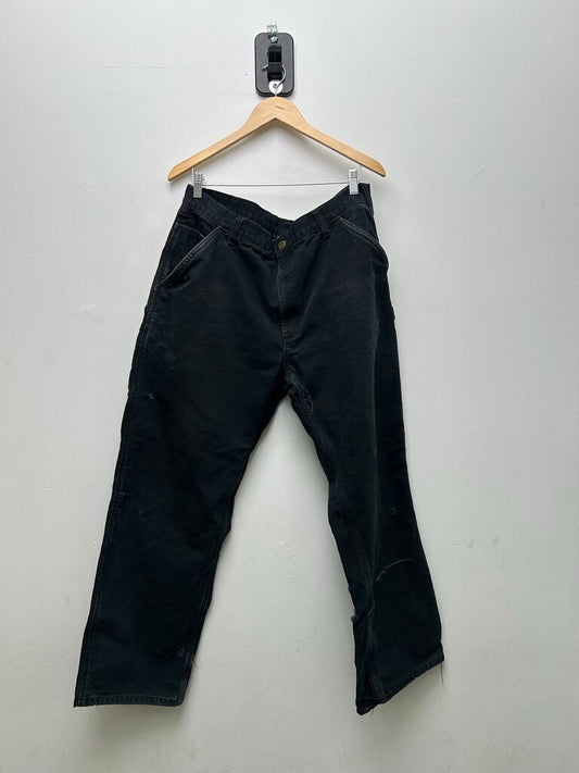 Carhartt Distressed Black Carpenter Pants Sz 38