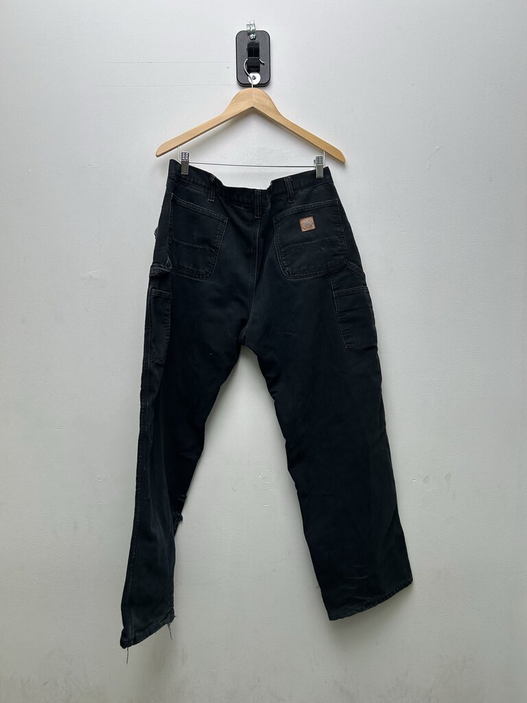 Carhartt Distressed Black Carpenter Pants Sz 38