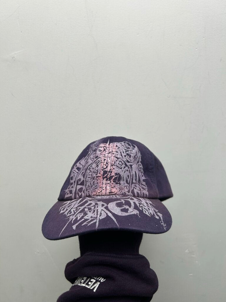 Preowned Supreme Purple Pink Liberty Hat