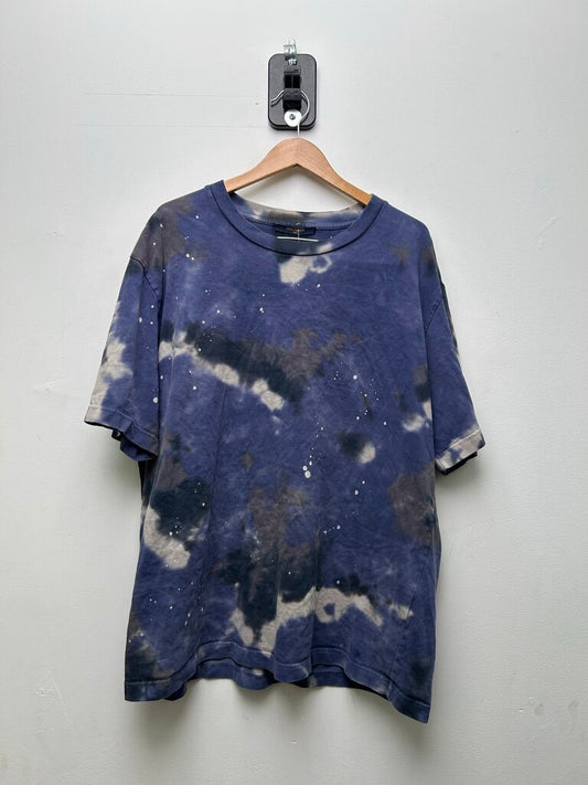 Preowned Louis Vuitton Blue Splash Camo Tee Sz.4L