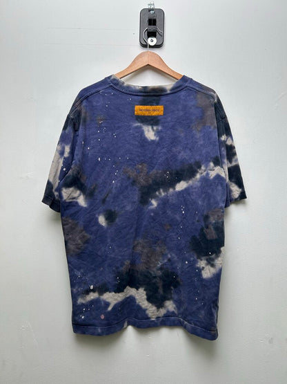 Preowned Louis Vuitton Blue Splash Camo Tee Sz.4L