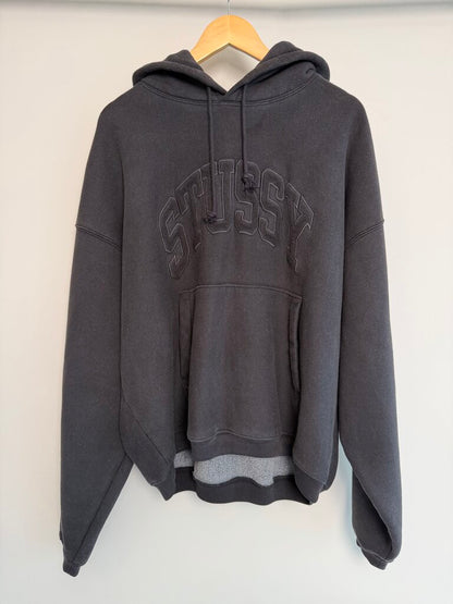 Preowned Stussy Black Arch Hoodie Size L