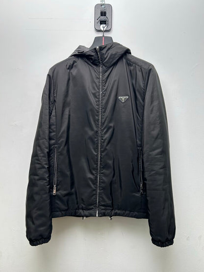 Preowned Prada Black Reversible Zip Up Jacket Sz.54