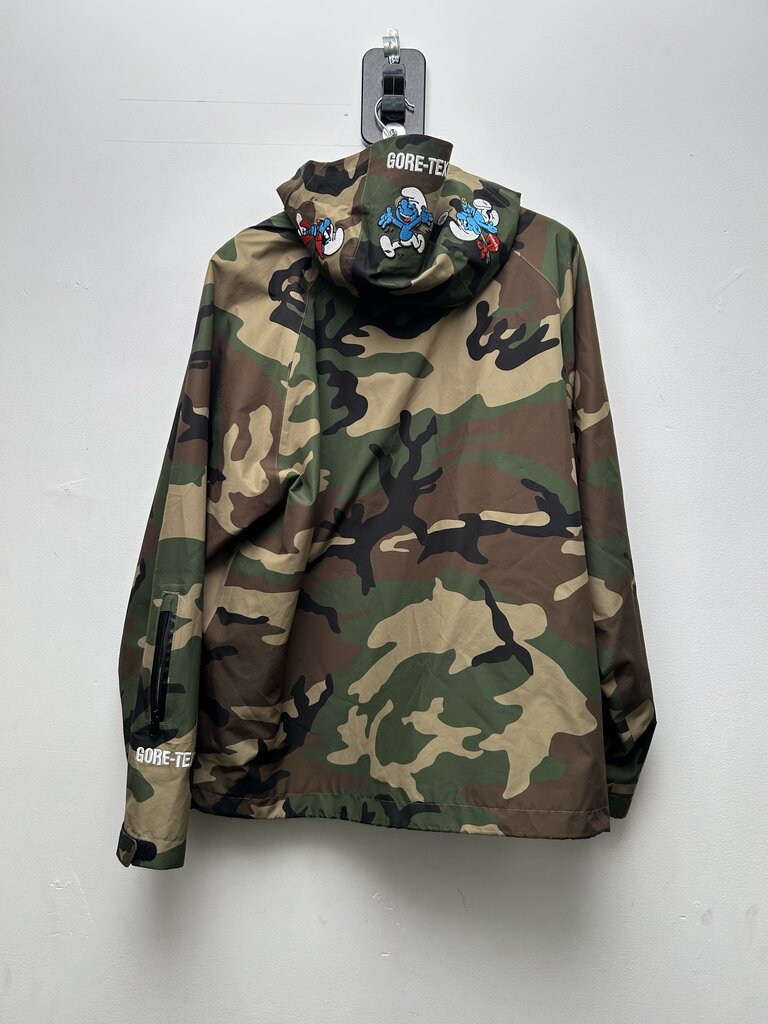 Preowned Supreme Camo Gore-tex Smurfs Jacket Sz.Large