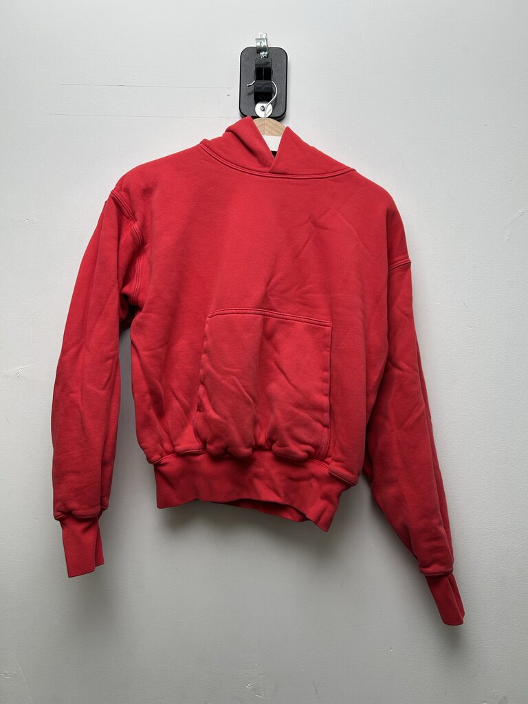 Preowned Yeezy Gap Blank Red Hoodie Sz.XS