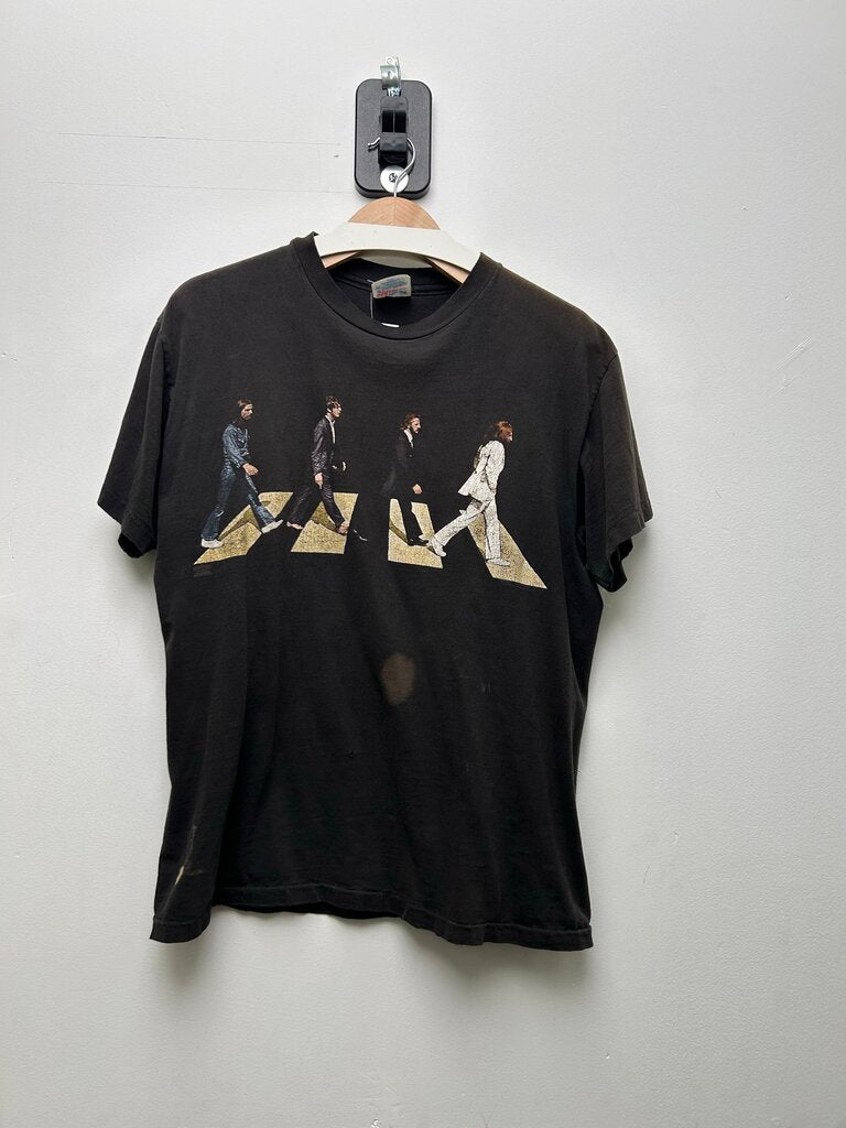 Vintage Beatles Abbey Road Sun Fade Ultraweight Black Tee