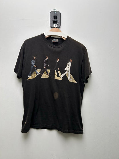 Vintage Beatles Abbey Road Sun Fade Ultraweight Black Tee