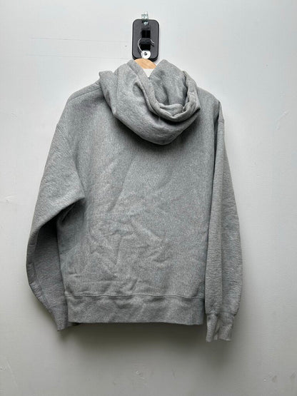 Preowned Supreme Grey Navy Box Logo Hoodie Sz.Medium