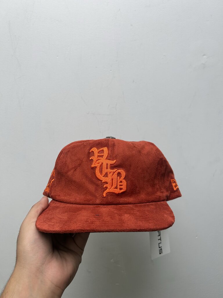 New Vertebrae Red Orange Suede Hat