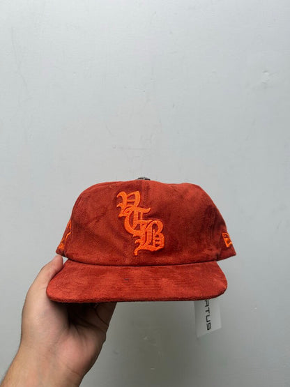 New Vertebrae Red Orange Suede Hat