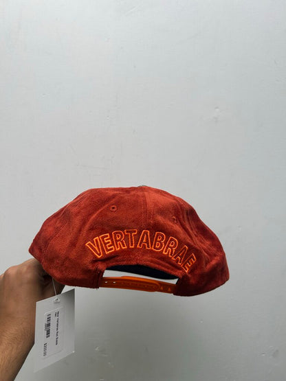 New Vertebrae Red Orange Suede Hat
