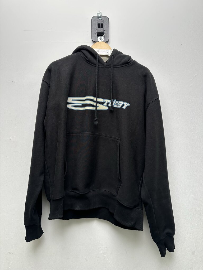 Preowned Stussy Black Blue White S Hoodie Sz.Large