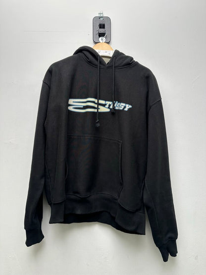 Preowned Stussy Black Blue White S Hoodie Sz.Large