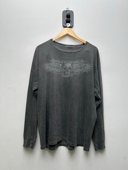 Harley Davidson Motorcycle Lancaster Grey Long Sleeve Sz.L/XL