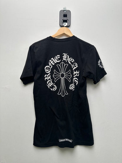 Preowned Chrome Hearts Black Cross Pocket Tee Size Medium