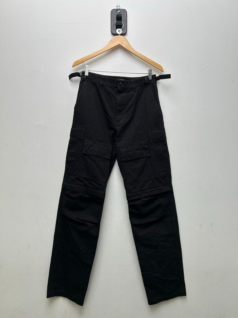 New Balenciaga Black Cargo Pants Size XXS