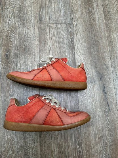 Preowned Margeila Gats Red Suede Canvas Sz.41 (No Box)